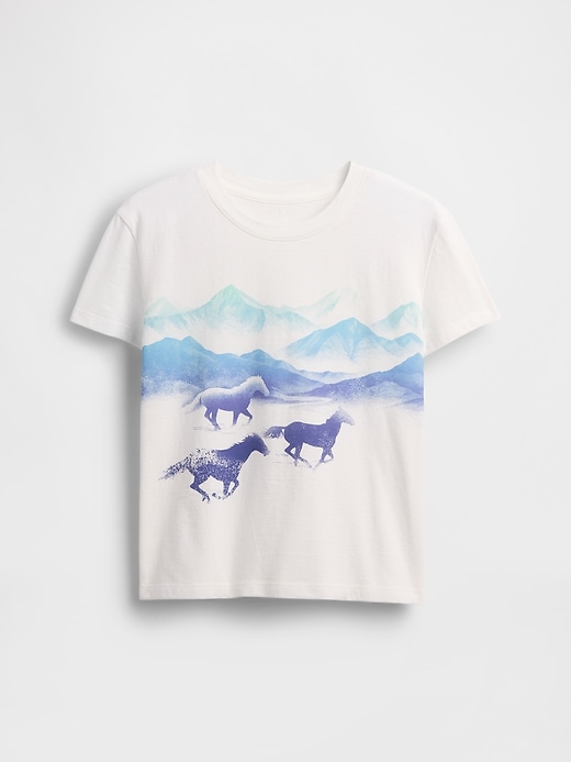 lässiges grafik-t-shirt für kinder