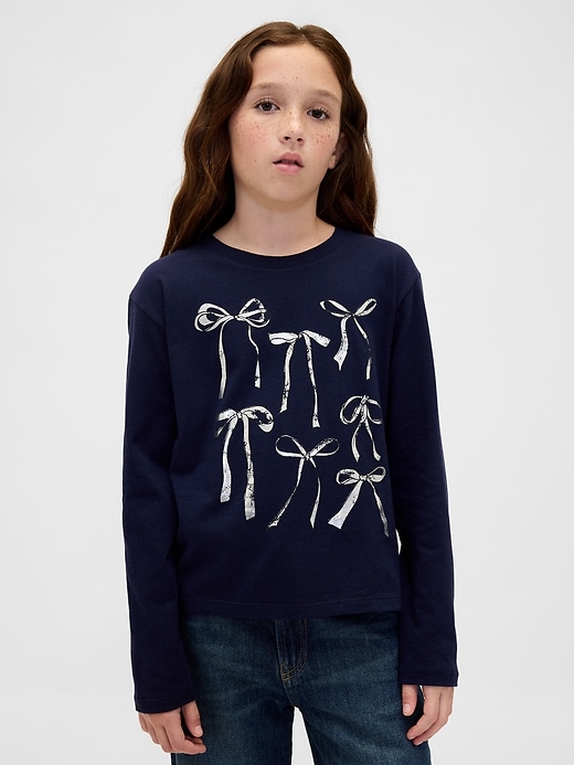 lässiges grafik-t-shirt für kinder