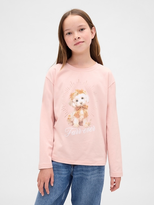 lässiges grafik-t-shirt für kinder