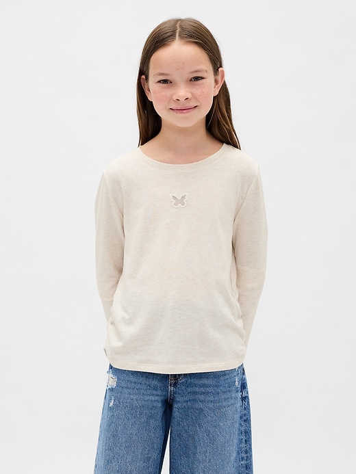 kinder-t-shirt mit raffung an der seite