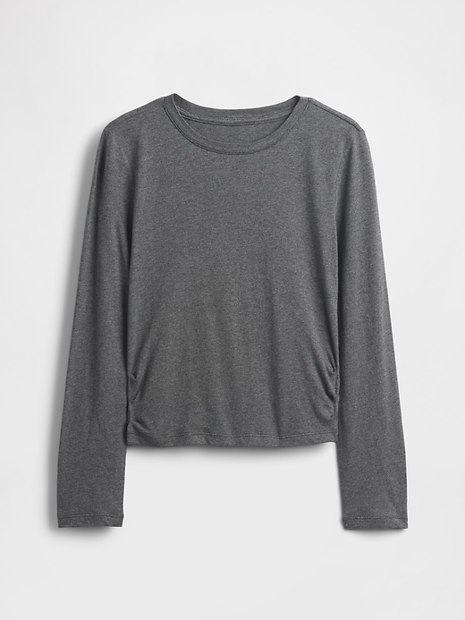kinder-t-shirt mit raffung an der seite