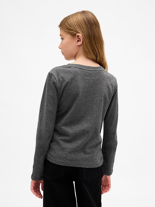 kinder-t-shirt mit raffung an der seite