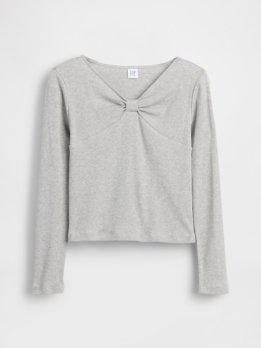 kinder-t-shirt mit schleifenkragen