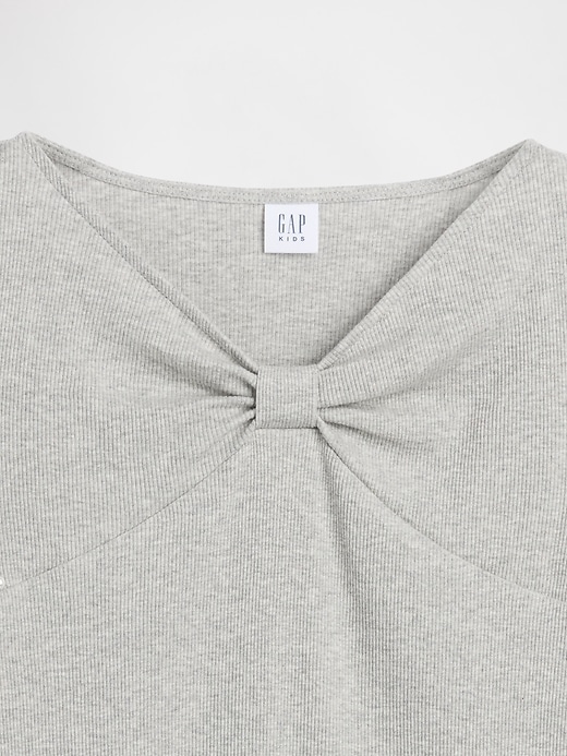 kinder-t-shirt mit schleifenkragen