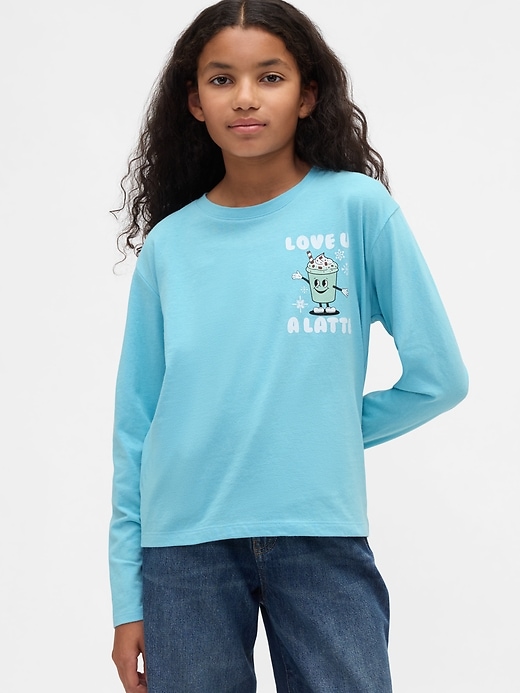 lässiges grafik-t-shirt für kinder