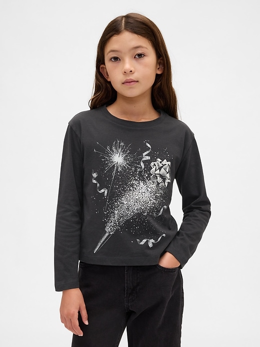 lässiges grafik-t-shirt für kinder